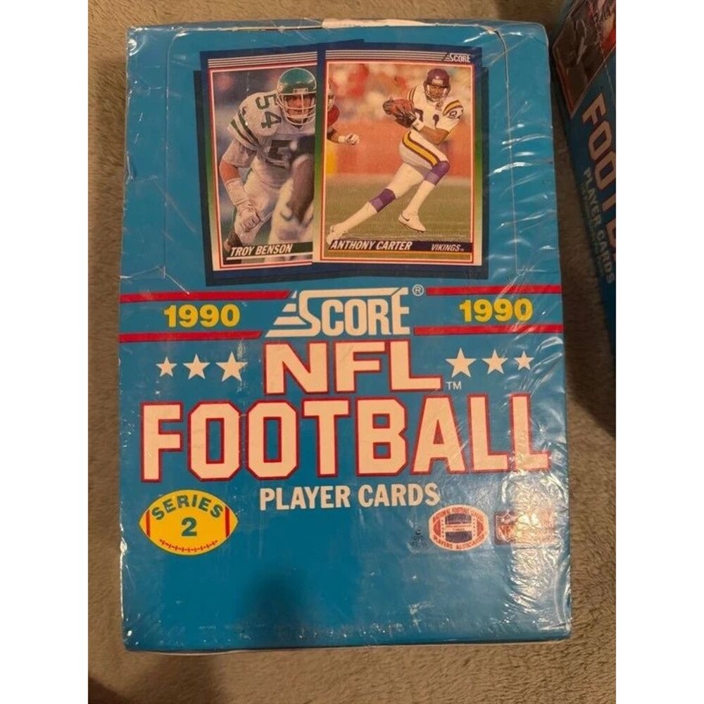 vintage 1990 Score NFL Football Series 2 (36) Packs in Box!
